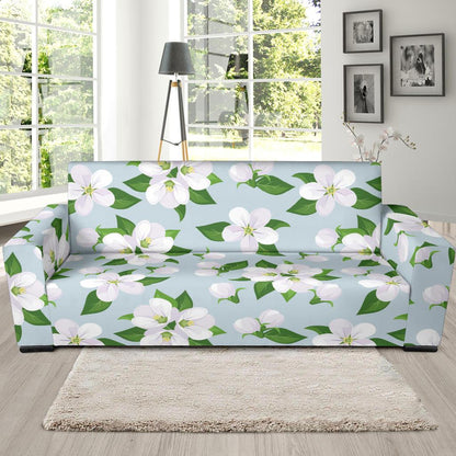 Apple blossom Pattern Print Design AB04 Sofa Slipcover-JORJUNE.COM