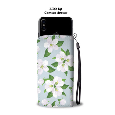 Apple Blossom Pattern Print Design AB04 Wallet Phone Case