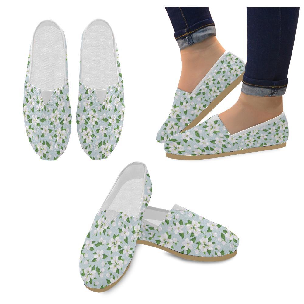 Apple blossom Pattern Print Design AB04 Women Casual Shoes-JorJune.com