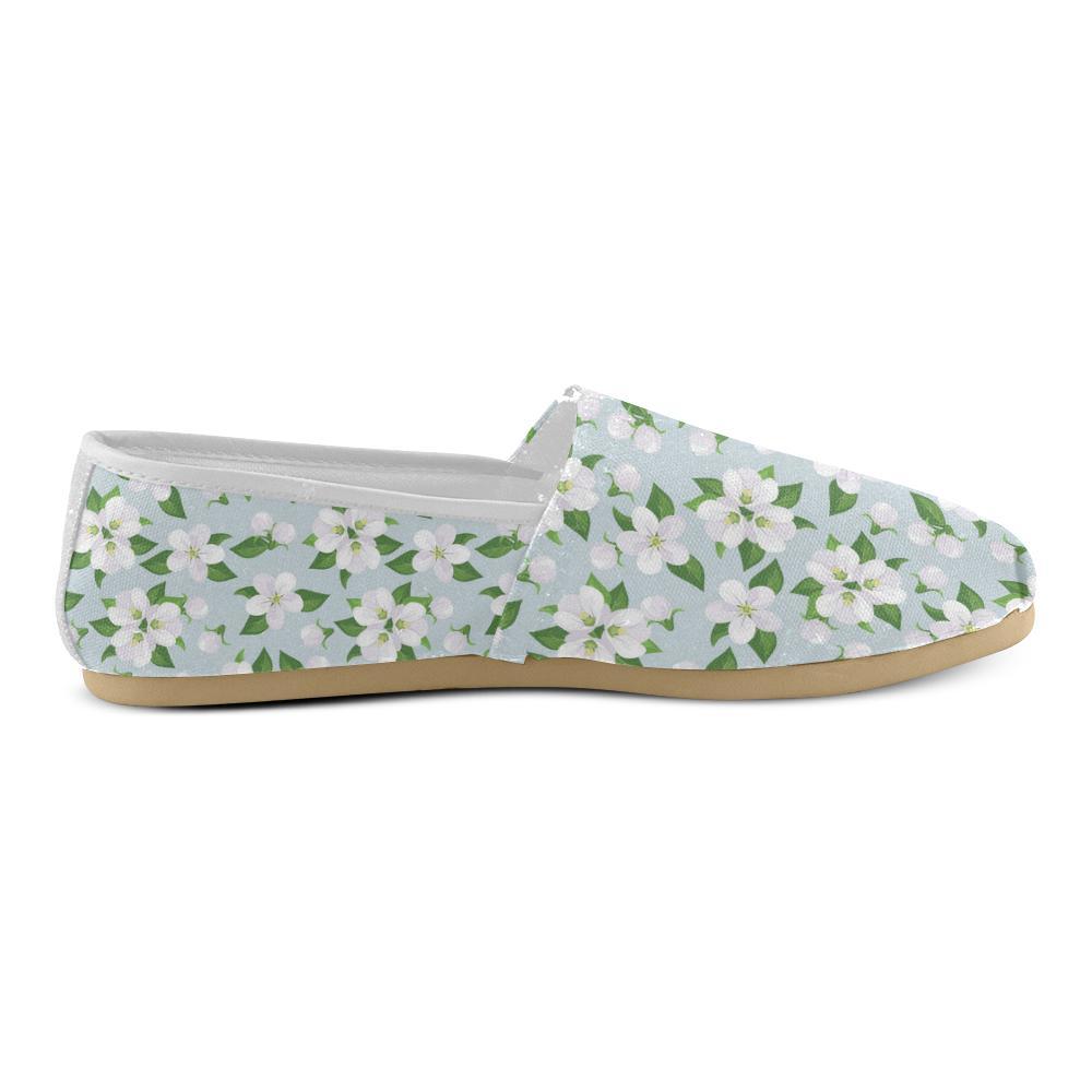 Apple blossom Pattern Print Design AB04 Women Casual Shoes-JorJune.com