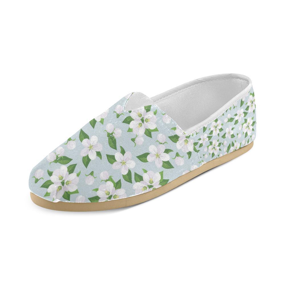 Apple blossom Pattern Print Design AB04 Women Casual Shoes-JorJune.com