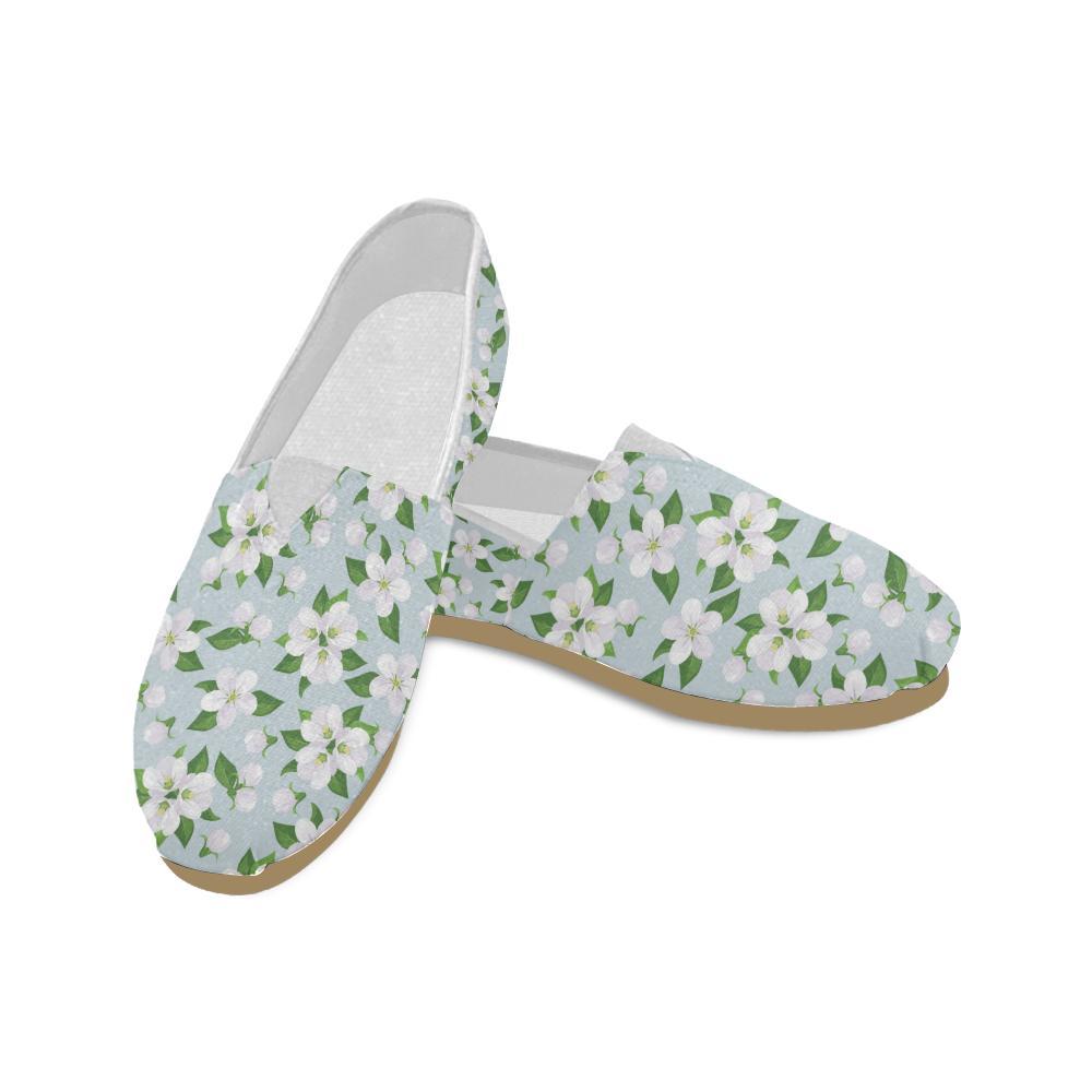 Apple blossom Pattern Print Design AB04 Women Casual Shoes-JorJune.com