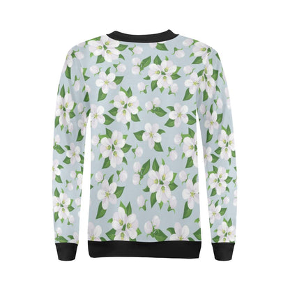 Apple blossom Pattern Print Design AB04 Women Long Sleeve Sweatshirt-JorJune