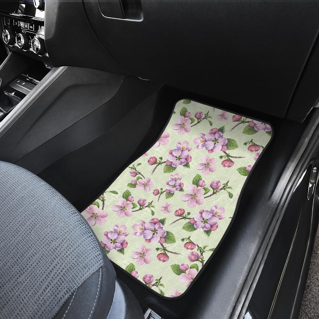 Apple Blossom Pattern Print Design AB05 Car Floor Mats-JorJune