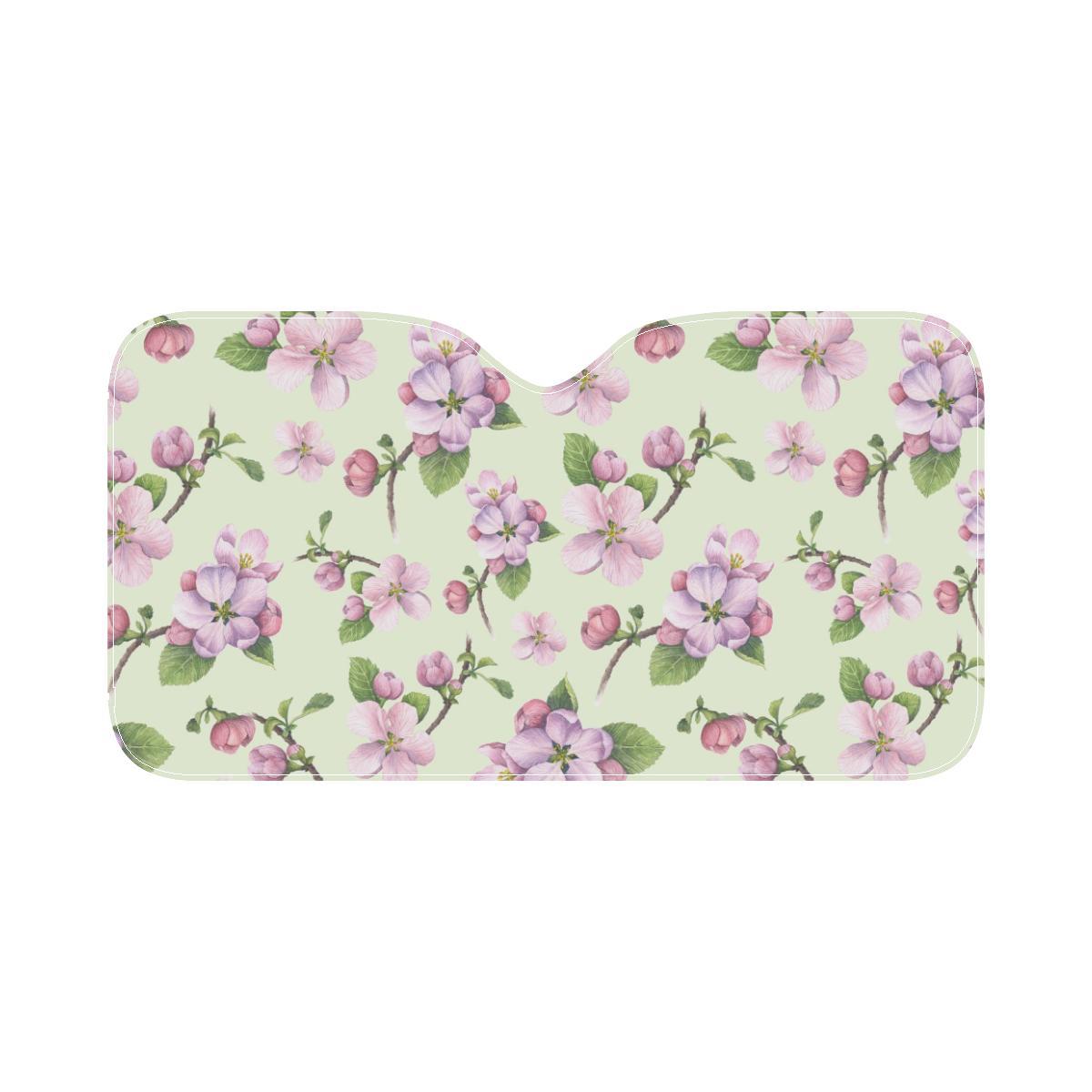 Apple blossom Pattern Print Design AB05 Car Sun Shade-JorJune