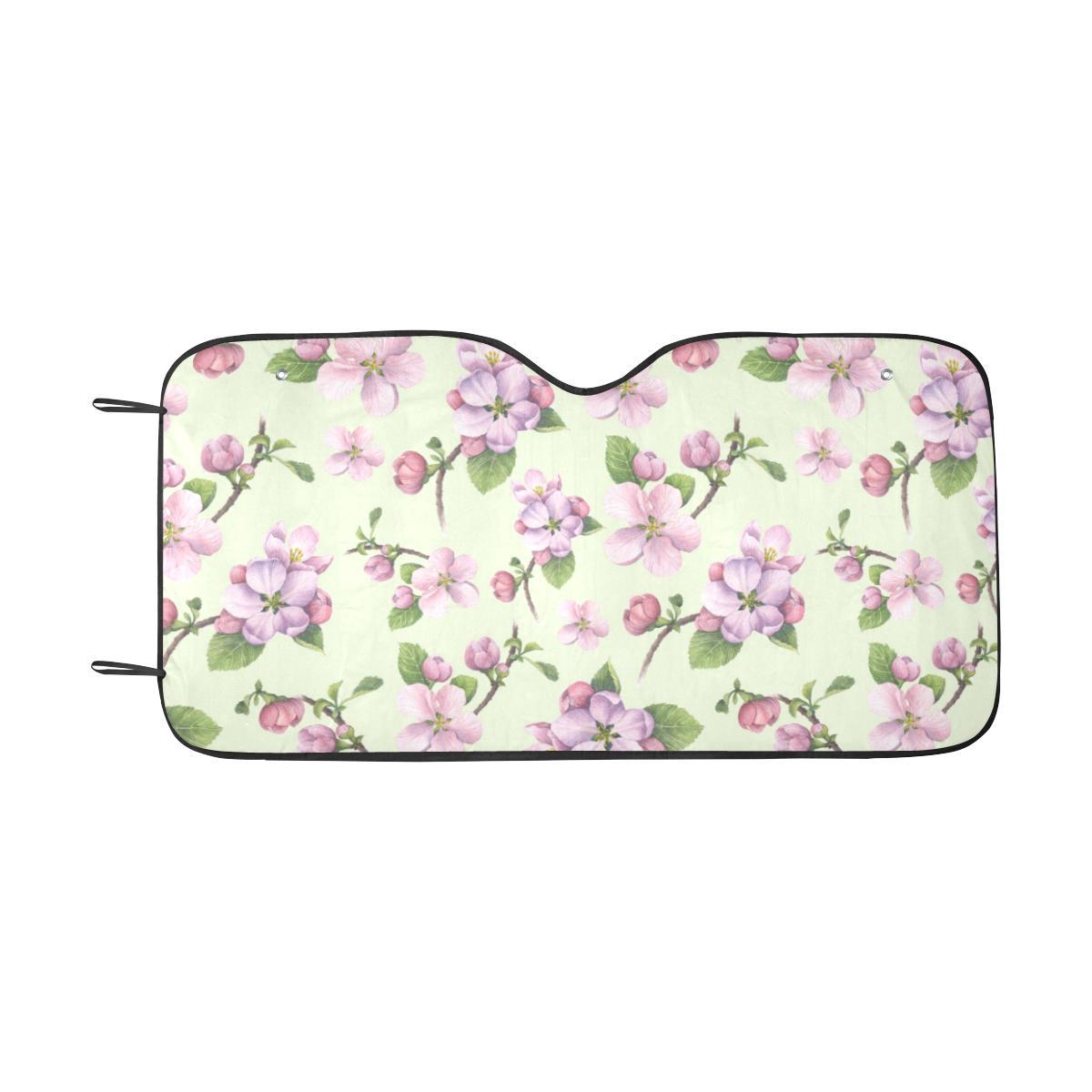 Apple blossom Pattern Print Design AB05 Car Sun Shade-JorJune