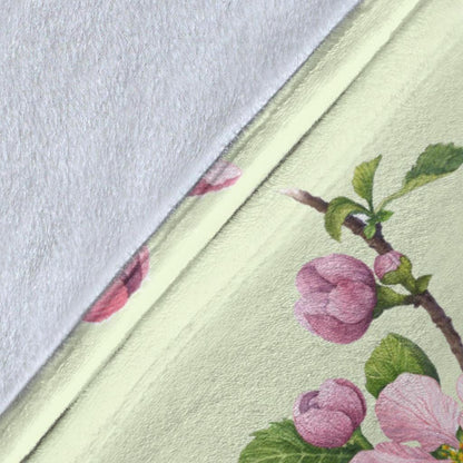 Apple blossom Pattern Print Design AB05 Fleece Blankete