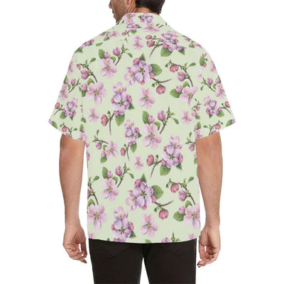 Apple blossom Pattern Print Design AB05 Men Hawaiian Shirt-JorJune