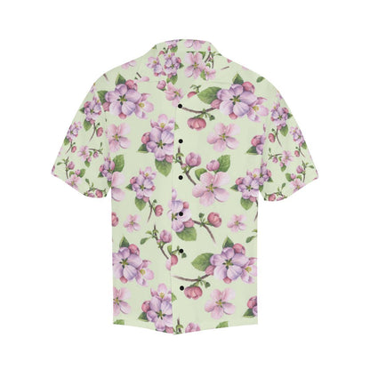 Apple blossom Pattern Print Design AB05 Men Hawaiian Shirt-JorJune