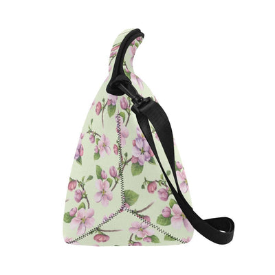 Apple blossom Pattern Print Design AB05 Neoprene Lunch Bag-JorJune