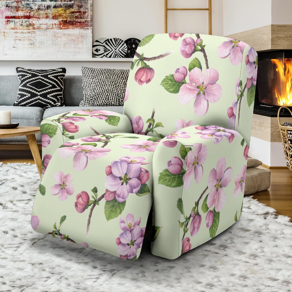 Apple blossom Pattern Print Design AB05 Recliner Slipcover-JORJUNE.COM