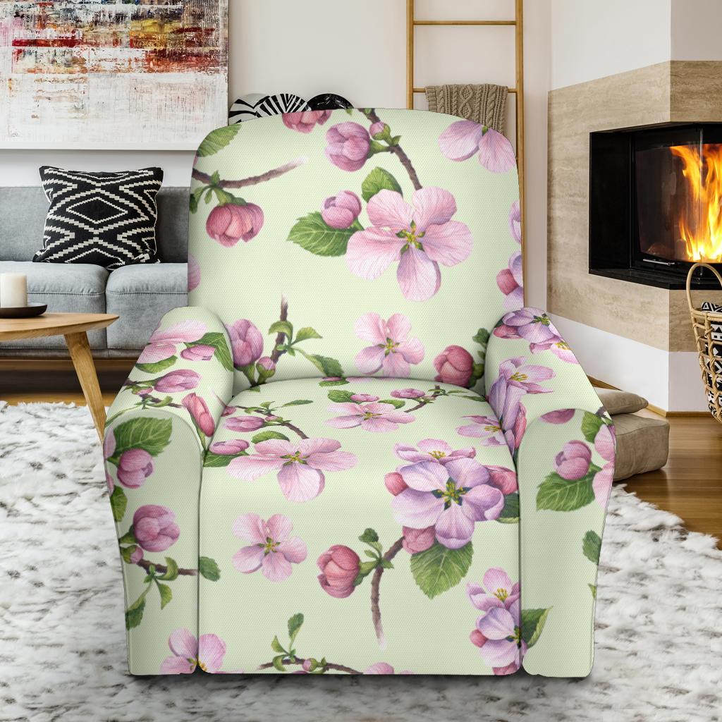 Apple blossom Pattern Print Design AB05 Recliner Slipcover-JORJUNE.COM