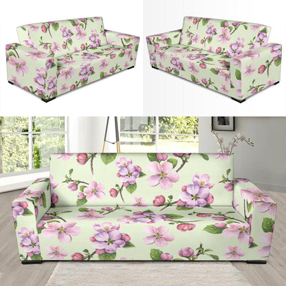 Apple blossom Pattern Print Design AB05 Sofa Slipcover-JORJUNE.COM