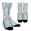 Apple blossom Pattern Print Design AB06 Crew Socks-JORJUNE.COM