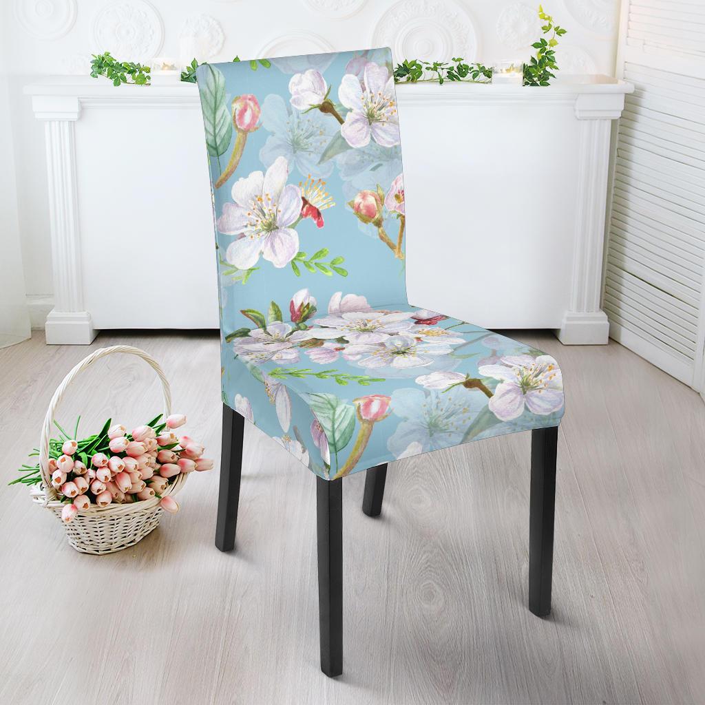 Apple blossom Pattern Print Design AB06 Dining Chair Slipcover-JORJUNE.COM