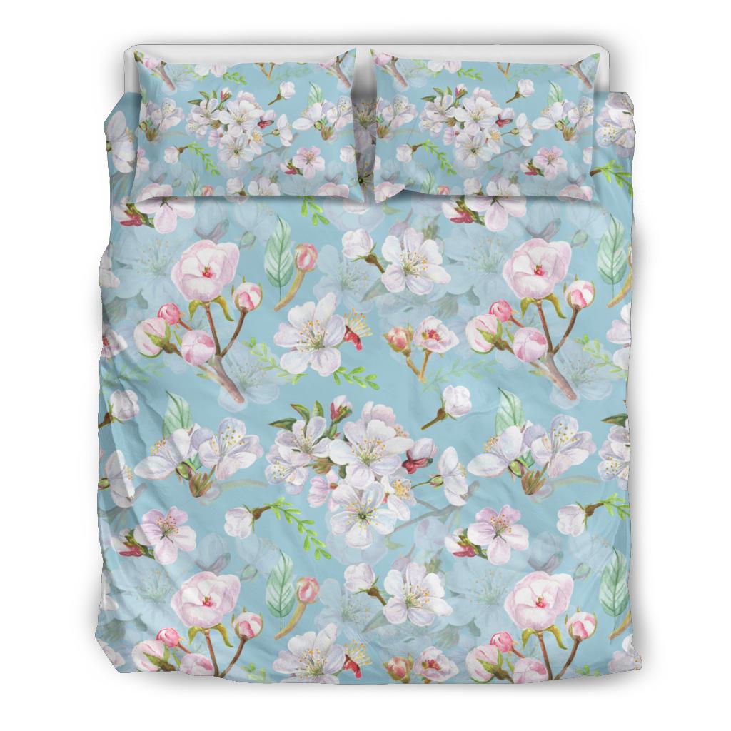 Apple Blossom Pattern Print Design AB06 Duvet Cover Bedding Set-JORJUNE.COM