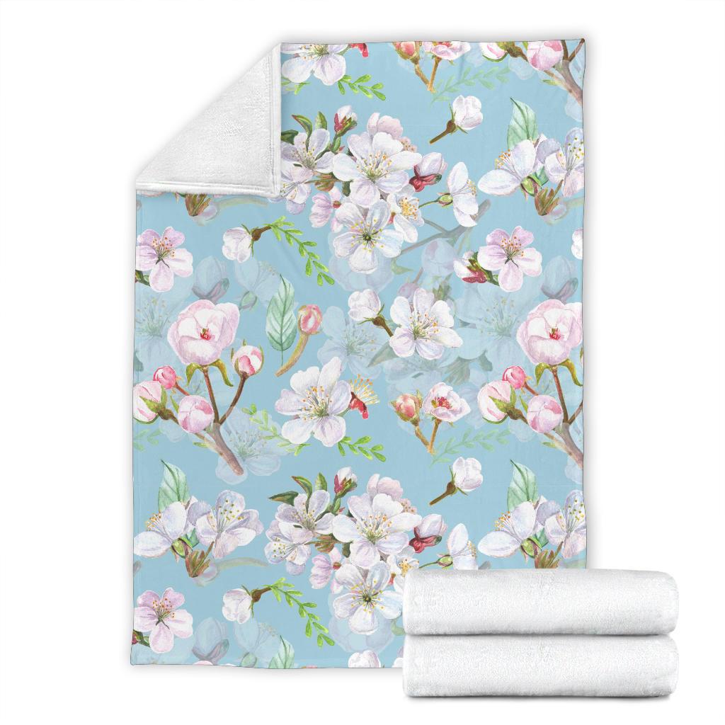 Apple blossom Pattern Print Design AB06 Fleece Blankete