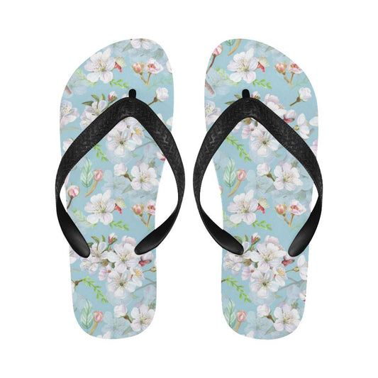 Apple blossom Pattern Print Design AB06 Flip Flops-JorJune
