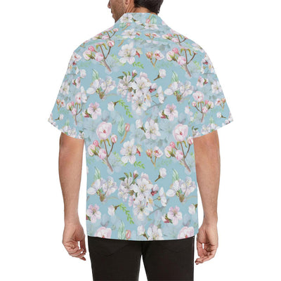 Apple blossom Pattern Print Design AB06 Men Hawaiian Shirt-JorJune