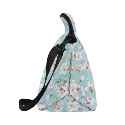 Apple blossom Pattern Print Design AB06 Neoprene Lunch Bag-JorJune