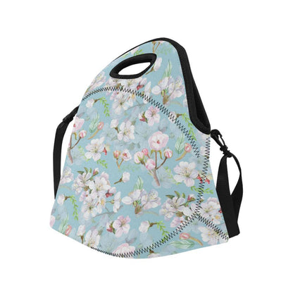 Apple blossom Pattern Print Design AB06 Neoprene Lunch Bag-JorJune
