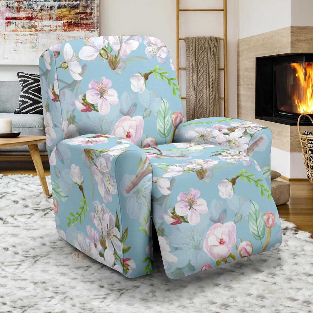 Apple blossom Pattern Print Design AB06 Recliner Slipcover-JORJUNE.COM