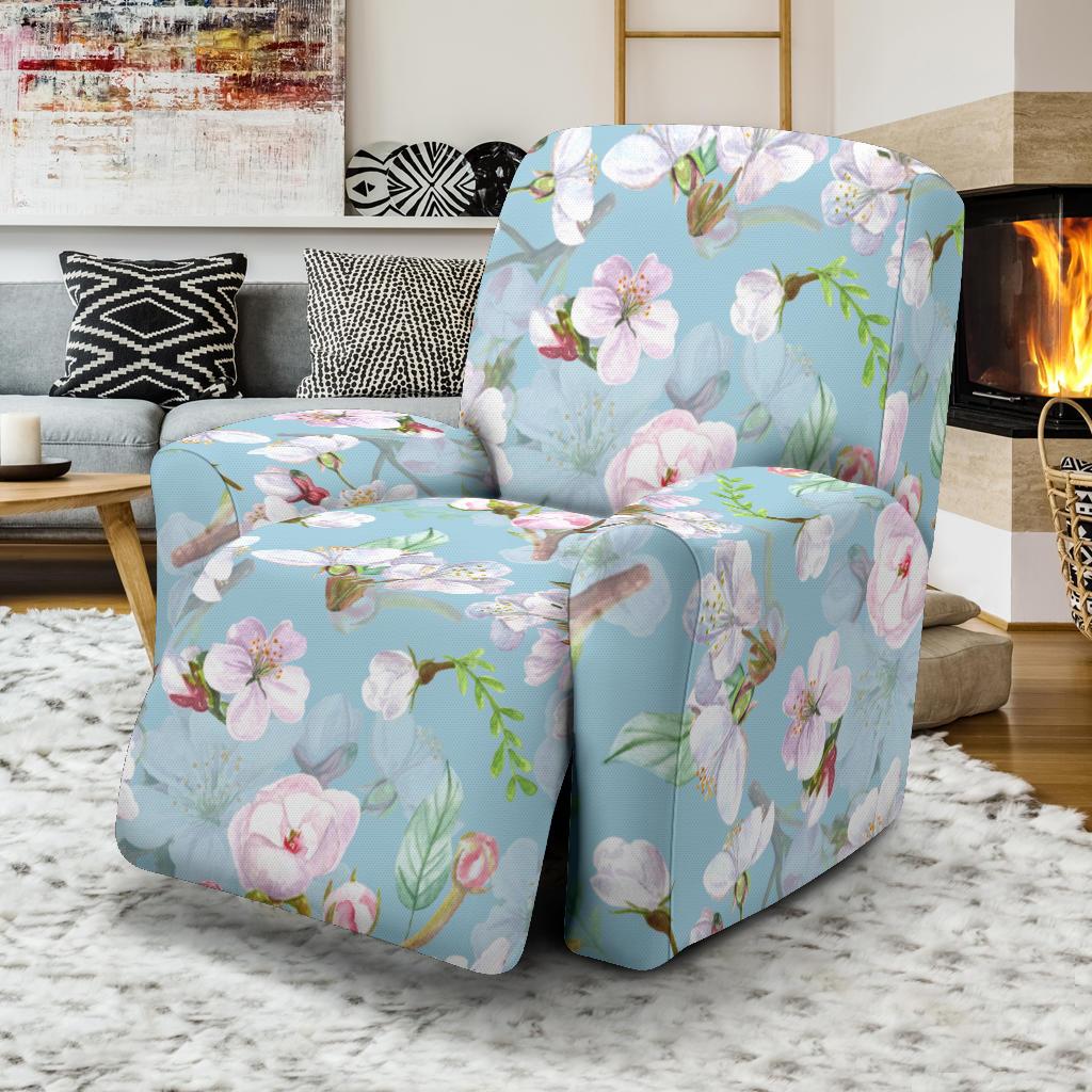 Apple blossom Pattern Print Design AB06 Recliner Slipcover-JORJUNE.COM