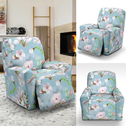 Apple blossom Pattern Print Design AB06 Recliner Slipcover-JORJUNE.COM