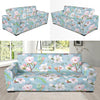 Apple blossom Pattern Print Design AB06 Sofa Slipcover-JORJUNE.COM