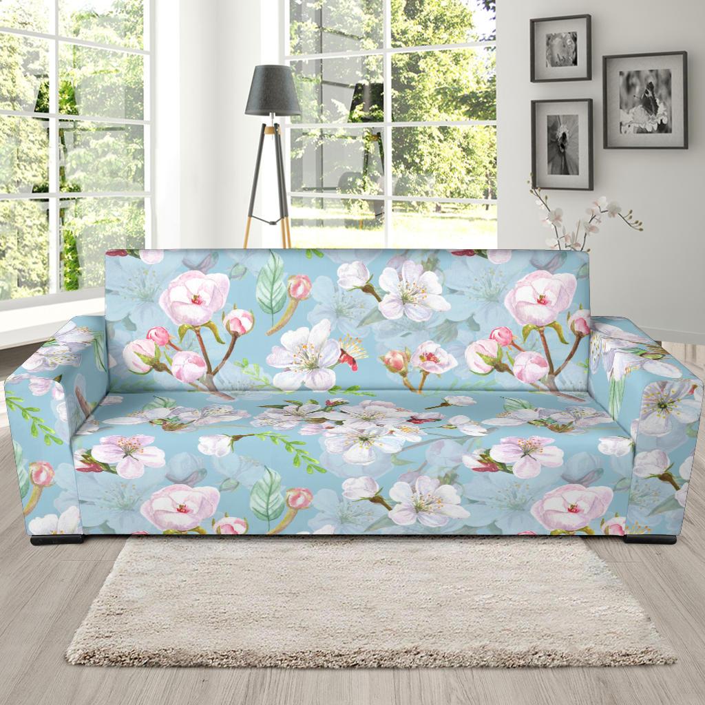 Apple blossom Pattern Print Design AB06 Sofa Slipcover-JORJUNE.COM