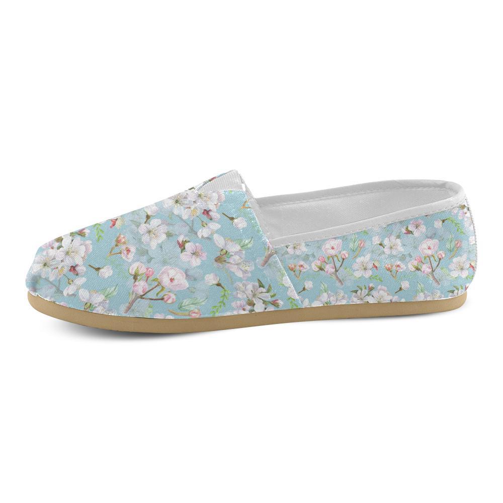 Apple blossom Pattern Print Design AB06 Women Casual Shoes-JorJune.com
