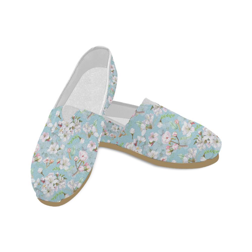 Apple blossom Pattern Print Design AB06 Women Casual Shoes-JorJune.com
