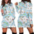 Apple blossom Pattern Print Design AB06 Women Hoodie Dress