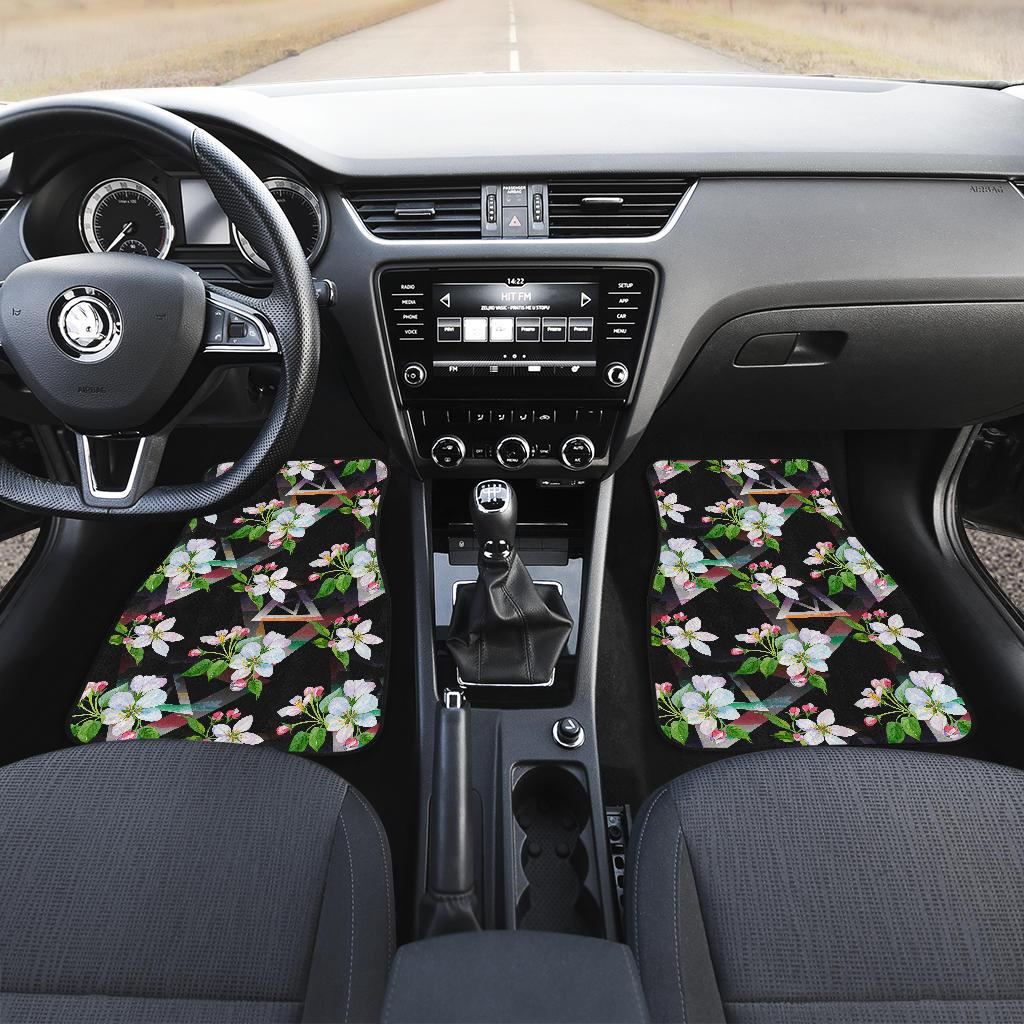 Apple Blossom Pattern Print Design AB07 Car Floor Mats-JorJune