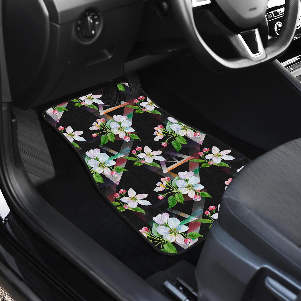 Apple Blossom Pattern Print Design AB07 Car Floor Mats-JorJune