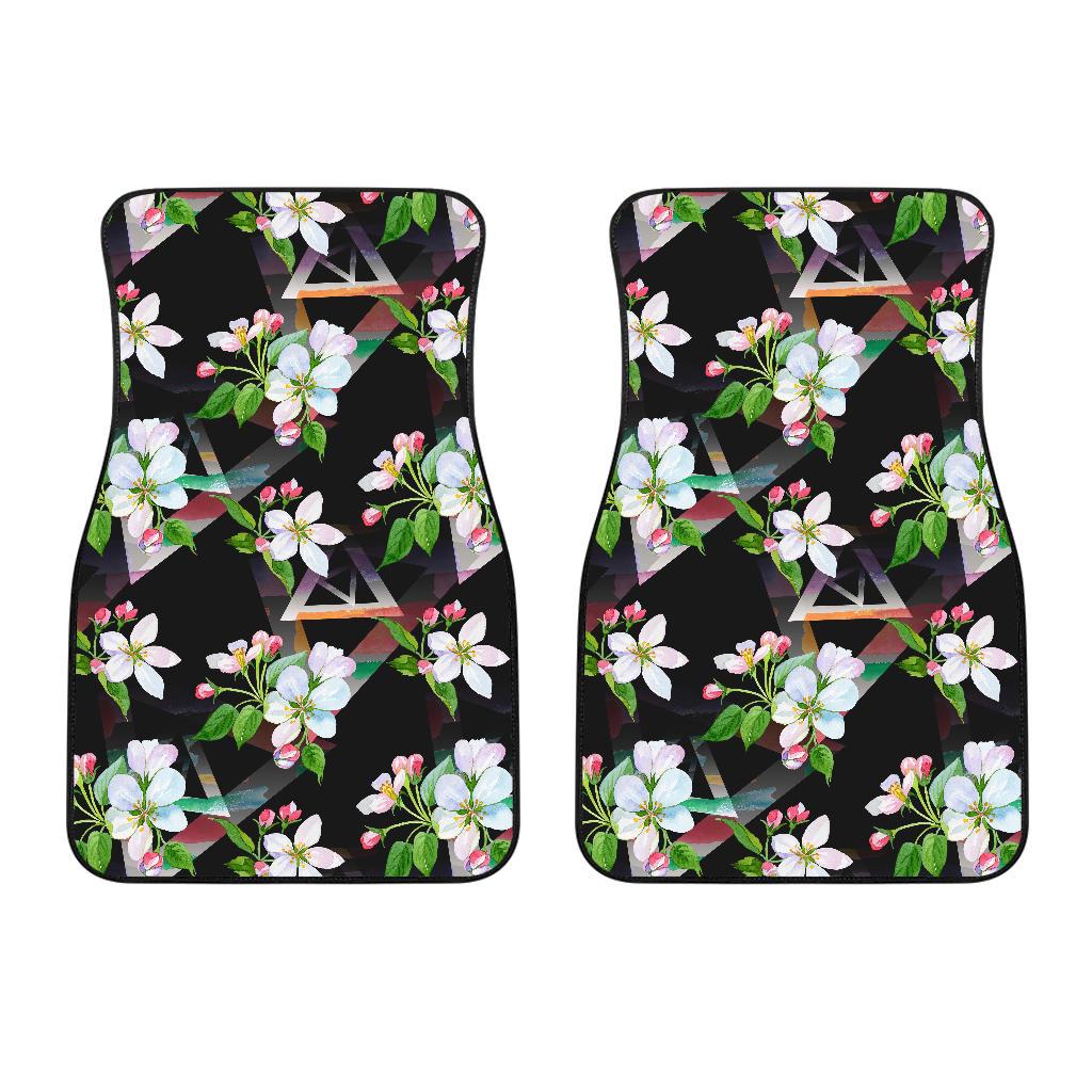 Apple Blossom Pattern Print Design AB07 Car Floor Mats-JorJune