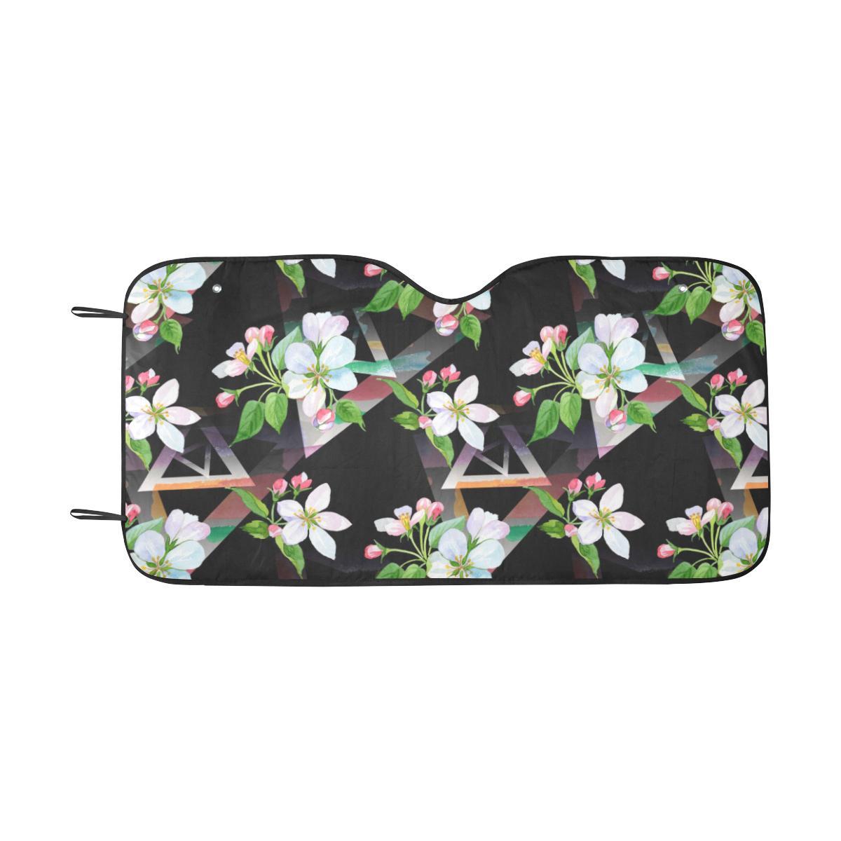 Apple blossom Pattern Print Design AB07 Car Sun Shade-JorJune