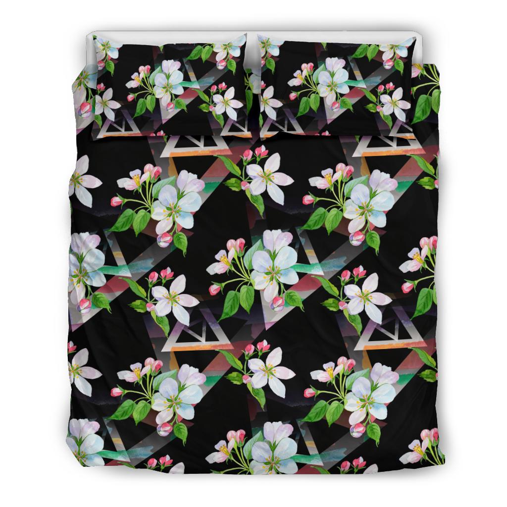 Apple Blossom Pattern Print Design AB07 Duvet Cover Bedding Set-JORJUNE.COM