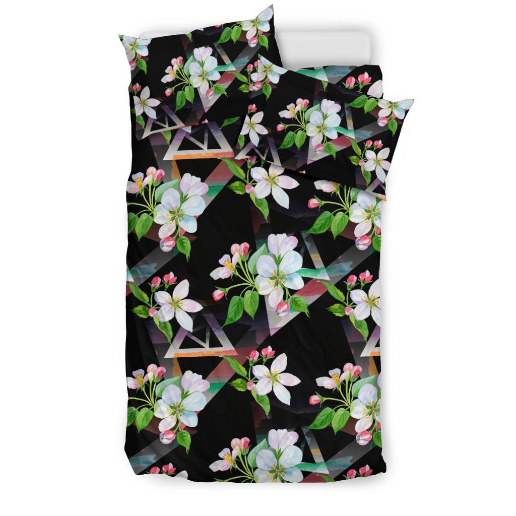 Apple Blossom Pattern Print Design AB07 Duvet Cover Bedding Set-JORJUNE.COM