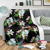Apple blossom Pattern Print Design AB07 Fleece Blankete