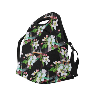 Apple blossom Pattern Print Design AB07 Neoprene Lunch Bag-JorJune