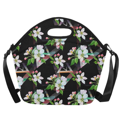 Apple blossom Pattern Print Design AB07 Neoprene Lunch Bag-JorJune