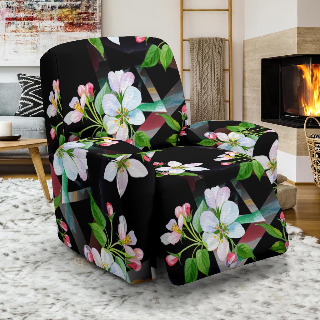 Apple blossom Pattern Print Design AB07 Recliner Slipcover-JORJUNE.COM