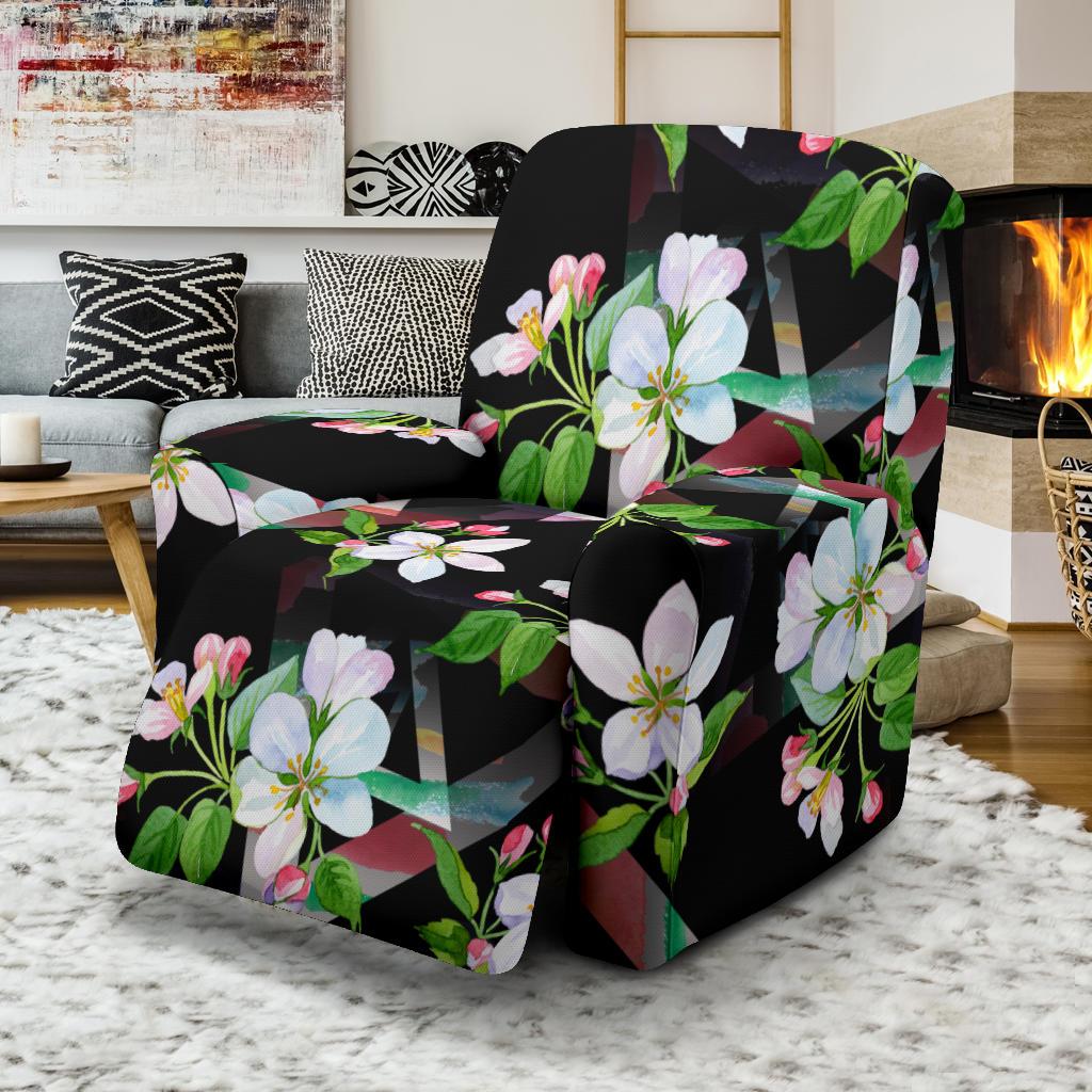 Apple blossom Pattern Print Design AB07 Recliner Slipcover-JORJUNE.COM