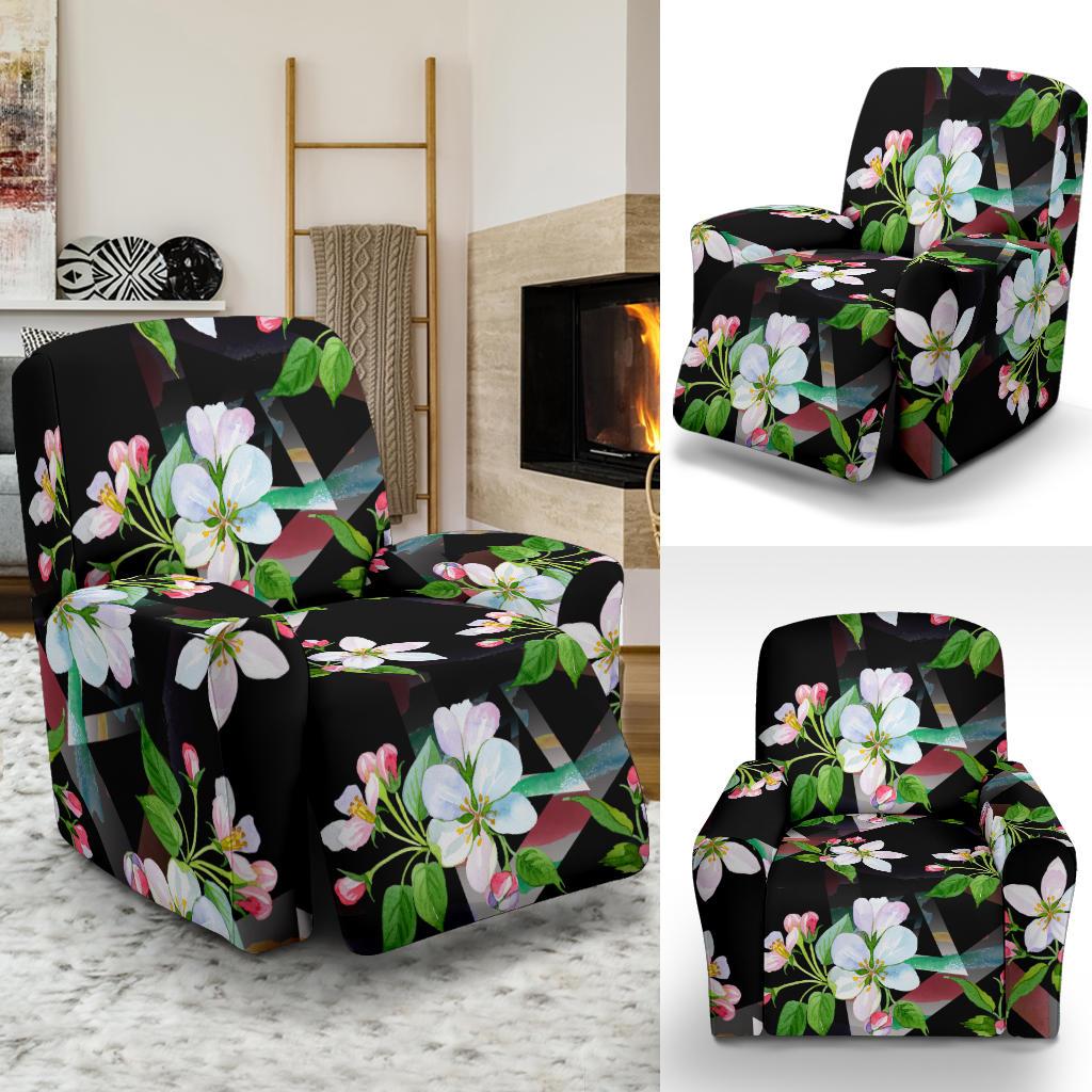 Apple blossom Pattern Print Design AB07 Recliner Slipcover-JORJUNE.COM