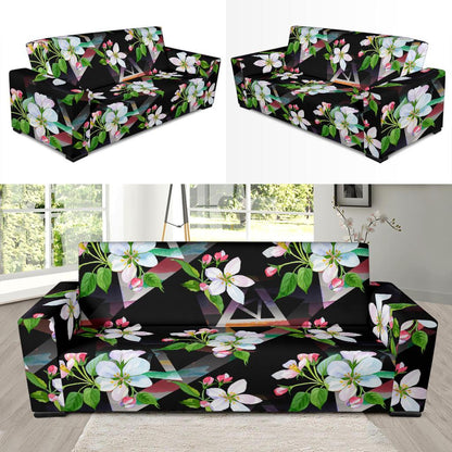 Apple blossom Pattern Print Design AB07 Sofa Slipcover-JORJUNE.COM