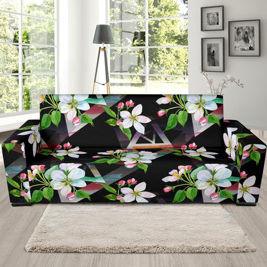 Apple blossom Pattern Print Design AB07 Sofa Slipcover-JORJUNE.COM