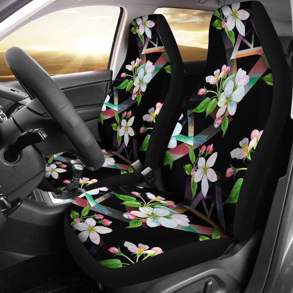 Apple Blossom Pattern Print Design AB07 Universal Fit Car Seat Covers