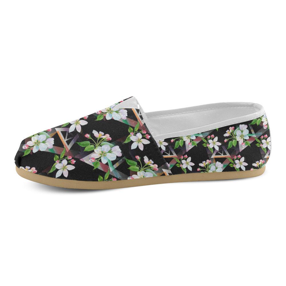 Apple blossom Pattern Print Design AB07 Women Casual Shoes-JorJune.com
