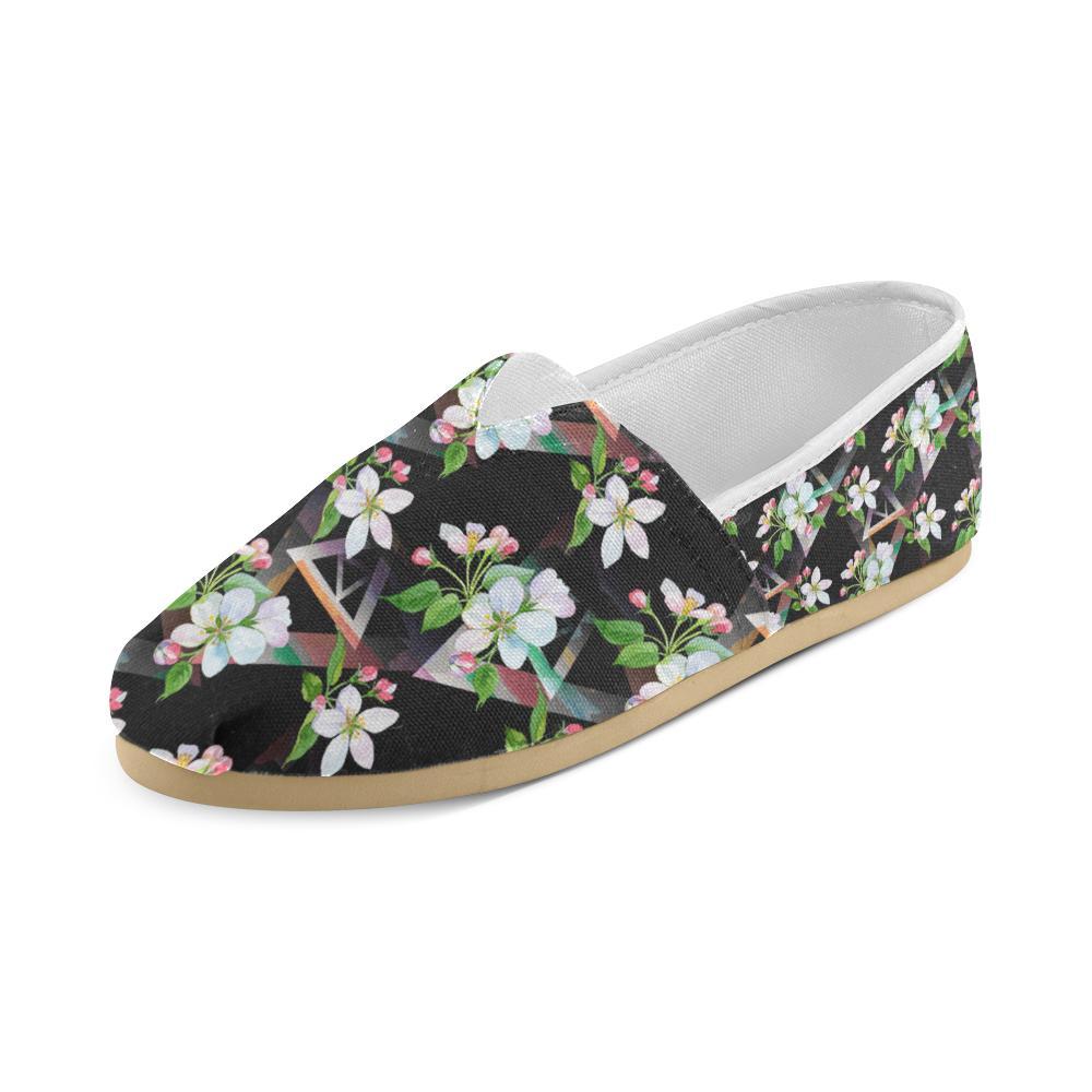 Apple blossom Pattern Print Design AB07 Women Casual Shoes-JorJune.com